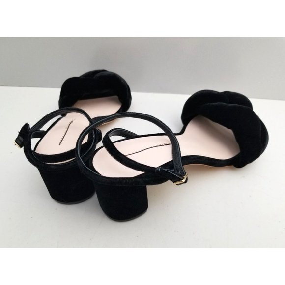 Loeffler Randall Avril Mid Heel Braid in Black Size 7 - Picture 3 of 5